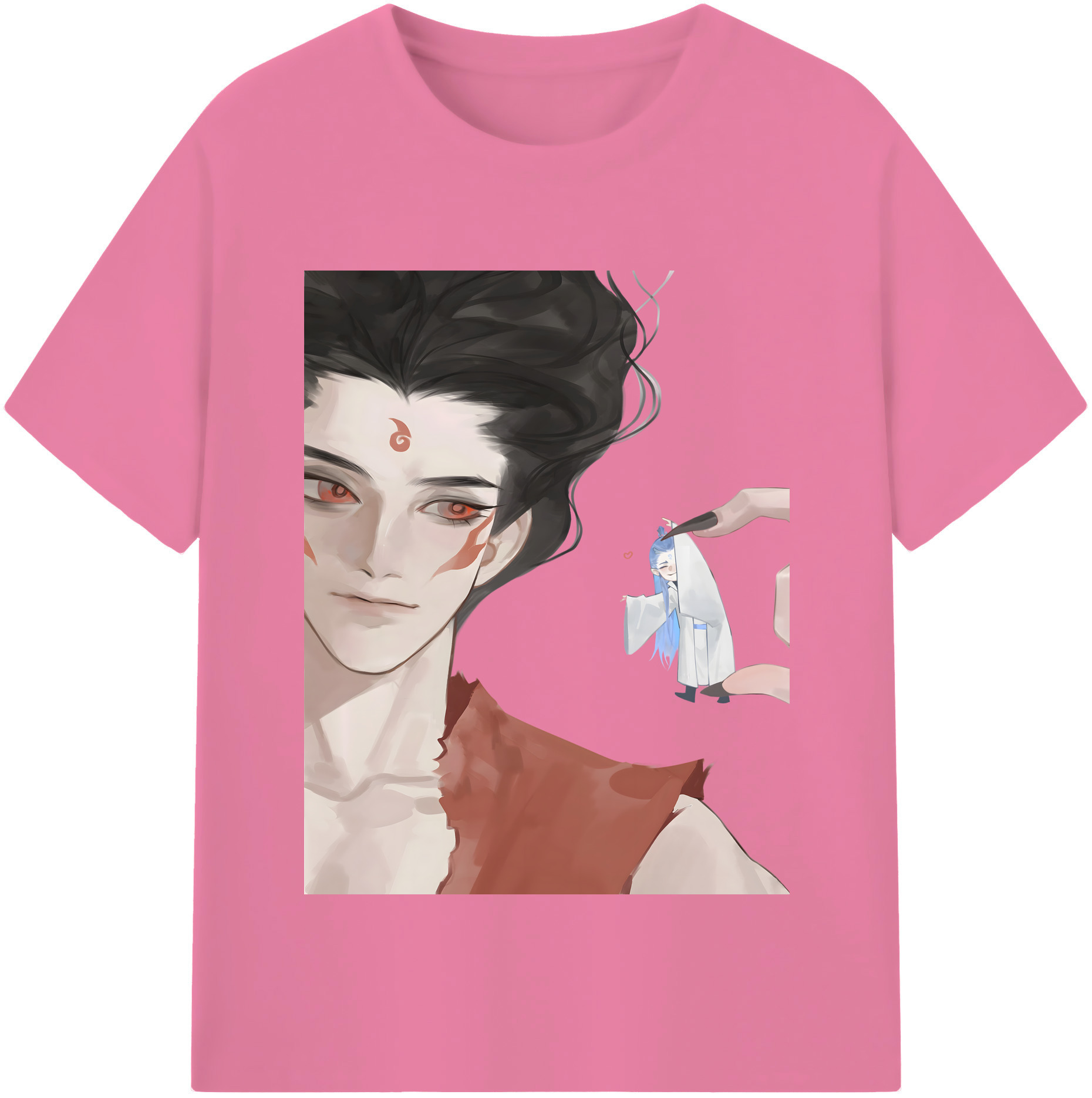 （画像用） Ne Zha 2 ナタ 魔童の大暴れ 綿100％半袖Tシャツ（フロントプリント）